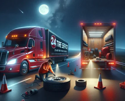Szybka pomoc na drodze – mobilny serwis opon dla ciężarówek 24h