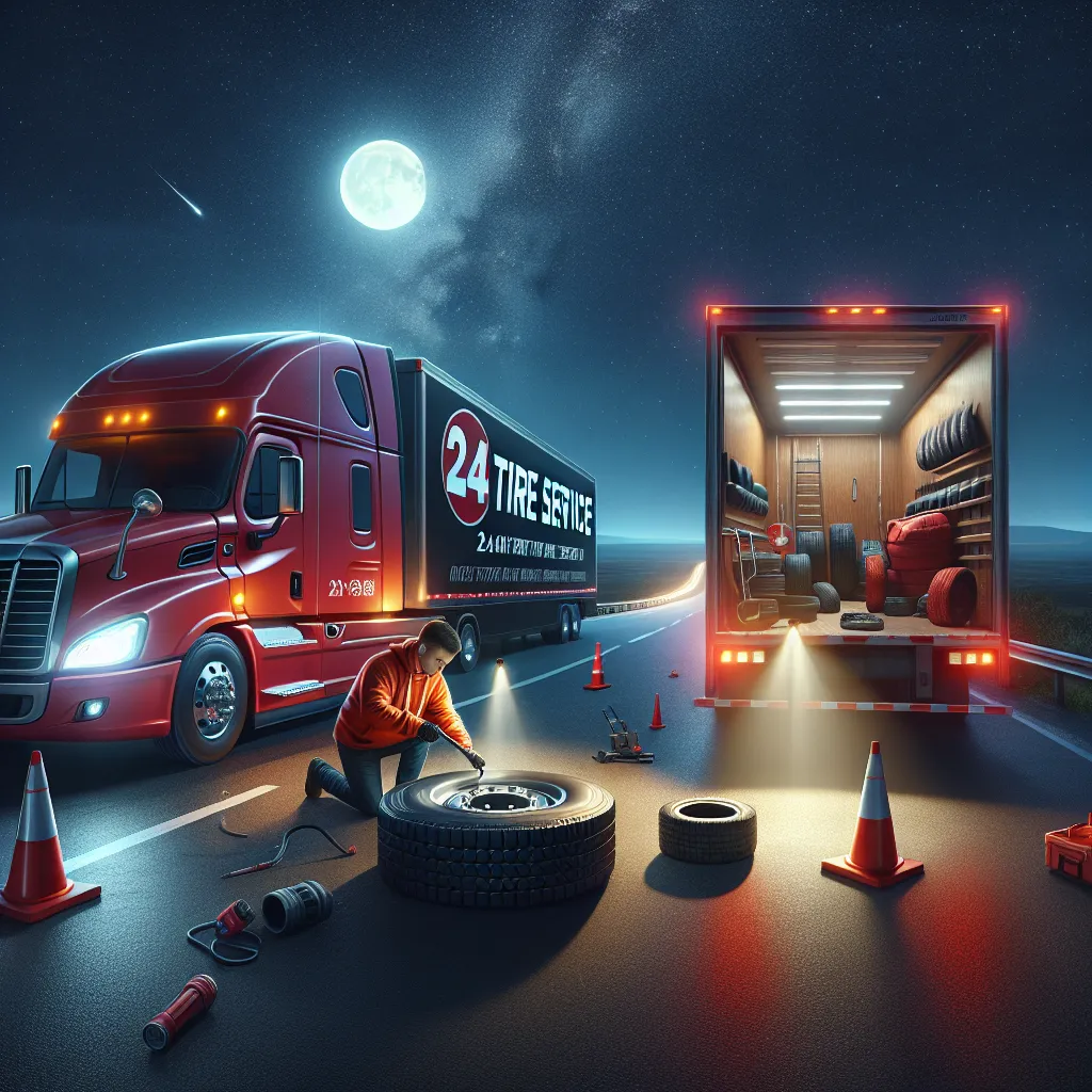 Szybka pomoc na drodze – mobilny serwis opon dla ciężarówek 24h